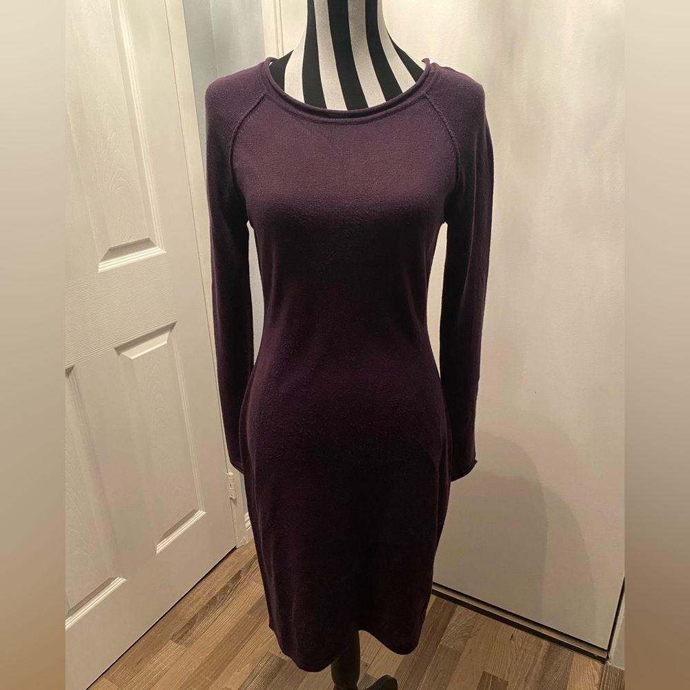 Eggplant Colored Sweater Dress